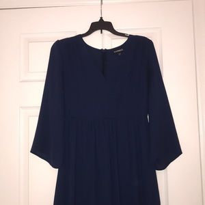 Express low cut bell sleeve dress